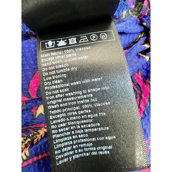 New ba&sh Size US 8 CORSO SKIRT Blue a long slit - Picture 14 of 15